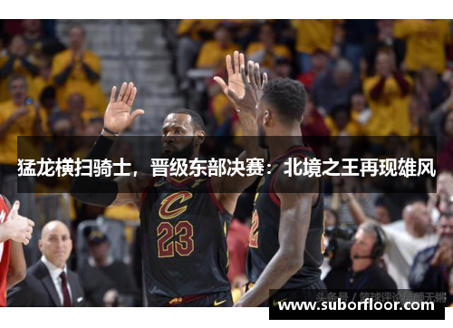 猛龙横扫骑士，晋级东部决赛：北境之王再现雄风